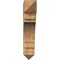 Ekena Millwork Merced Arts & Crafts Smooth Bracket, Western Red Cedar, 5 1/2"W x 28"D x 28"H BKT06X28X28MRC03SWR - alternate 3